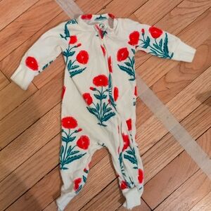 Pink Chicken footless zip pajama
